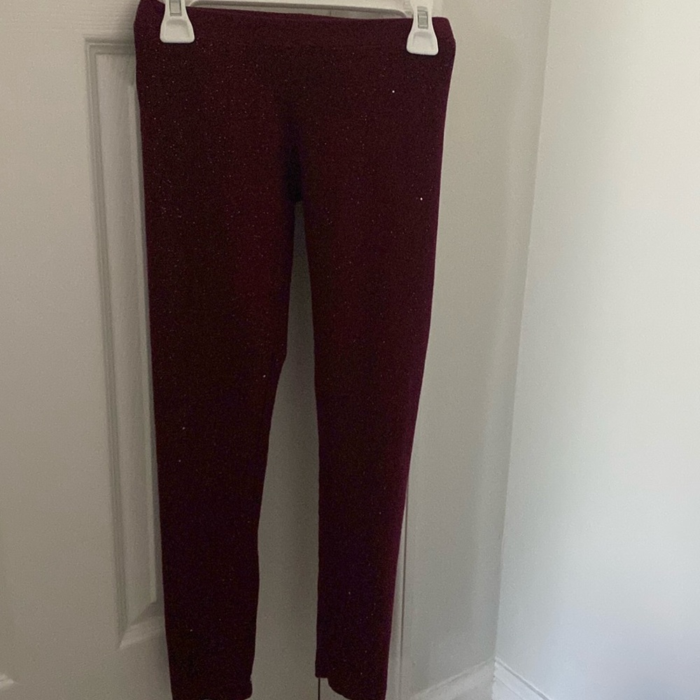 Girl’s Burgandy Leggings